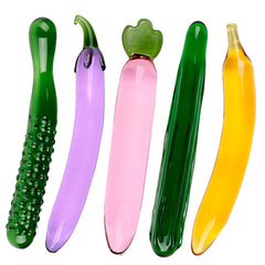 Fruit and Vegetable Glass Dildos
