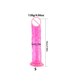 Soft Jelly Dildo suction cup