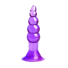 Ribbed Suction Butt Plug